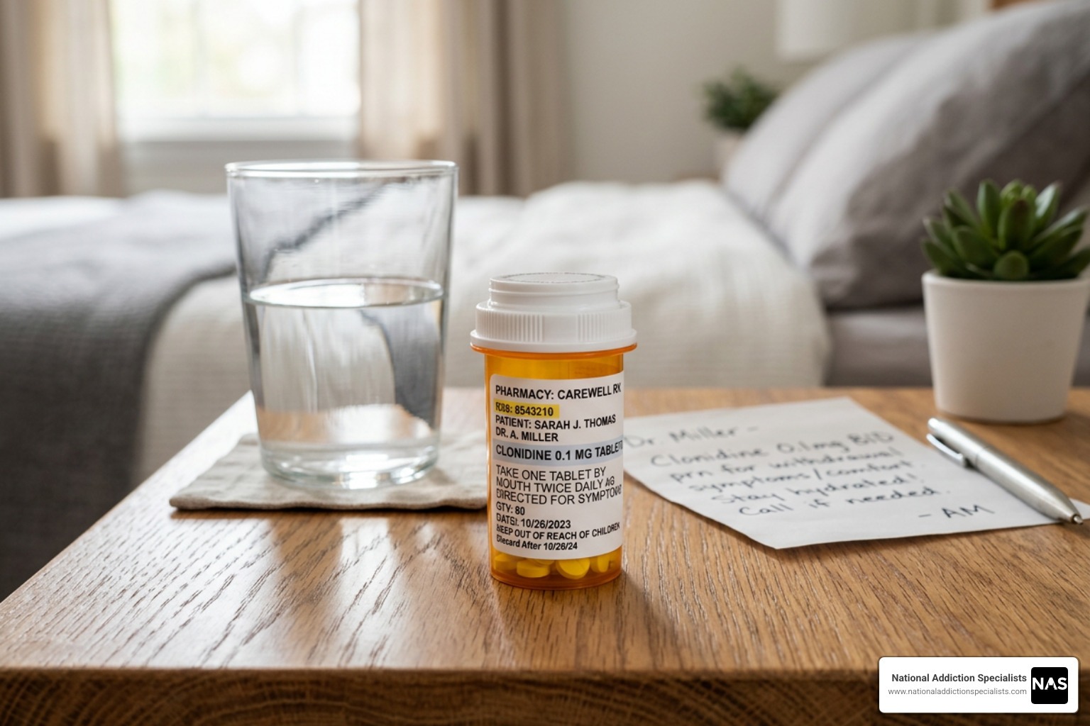 clonidine for opiate withdrawal