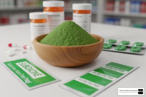Kratom powder and Suboxone medication